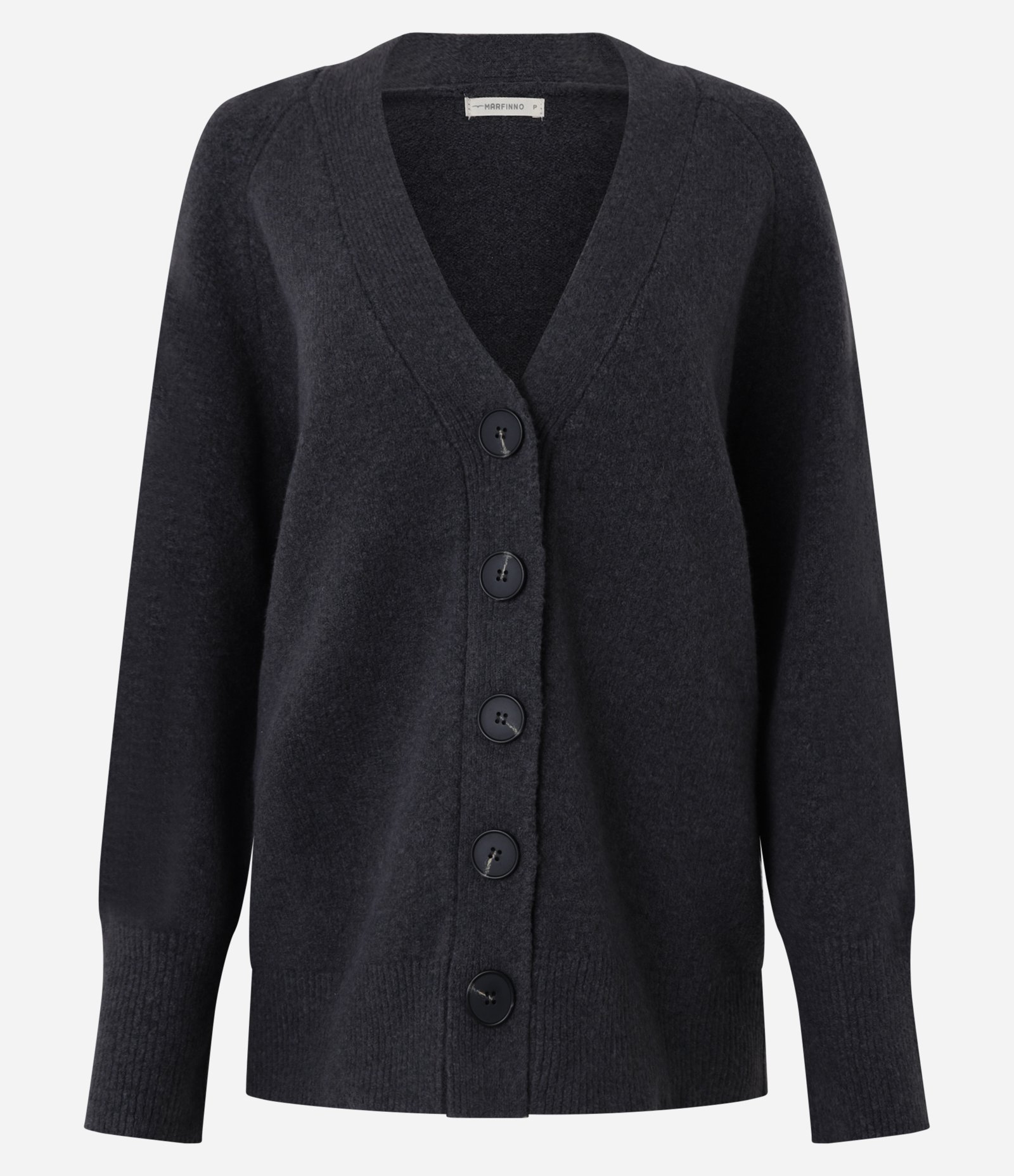 Cardigan Oversized em Tricô com Caimento Pesado Cinza 9