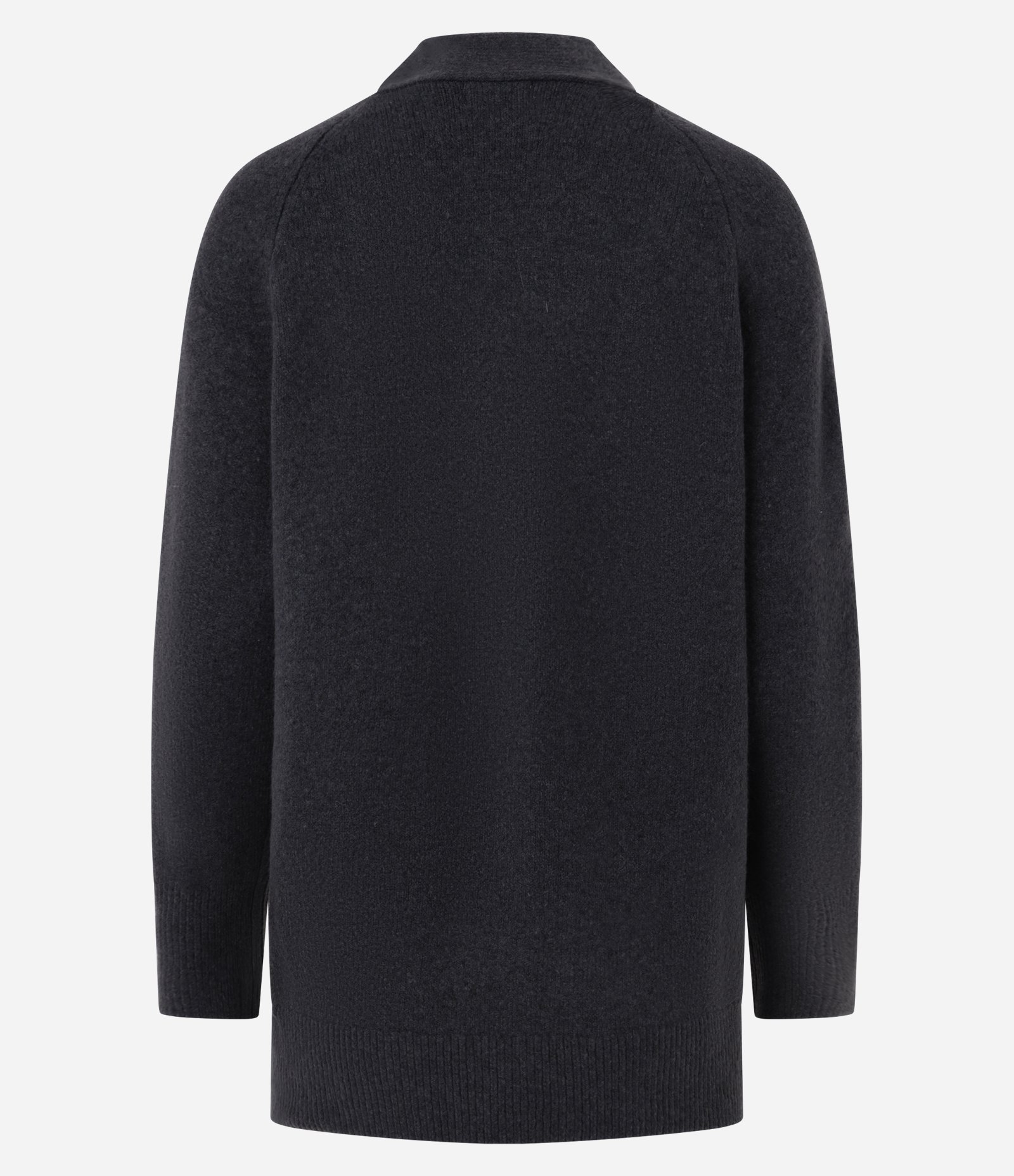 Cardigan Oversized em Tricô com Caimento Pesado Cinza 11