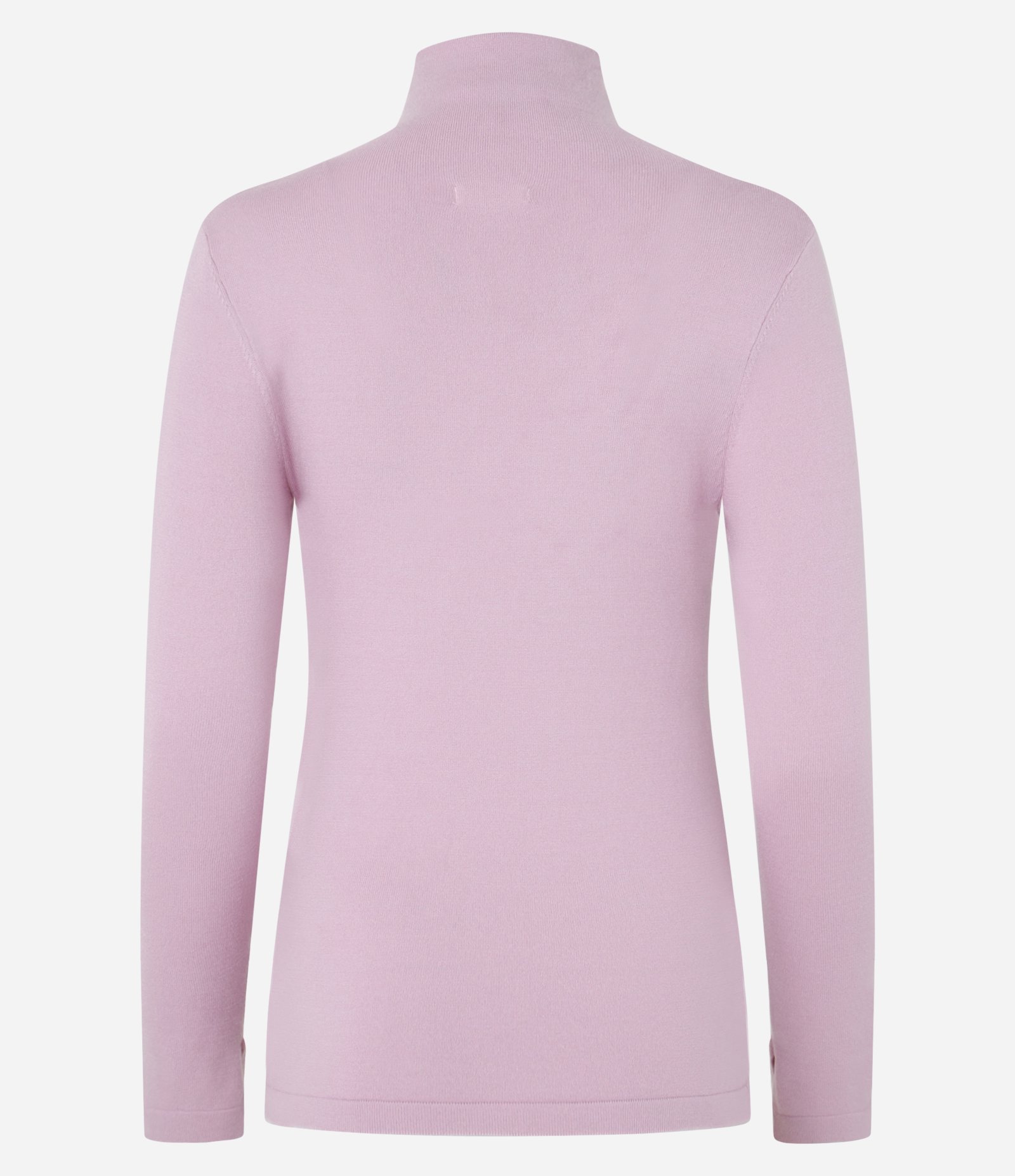 Blusa Básica em Tricô Pesado com Gola Alta Rosa 3