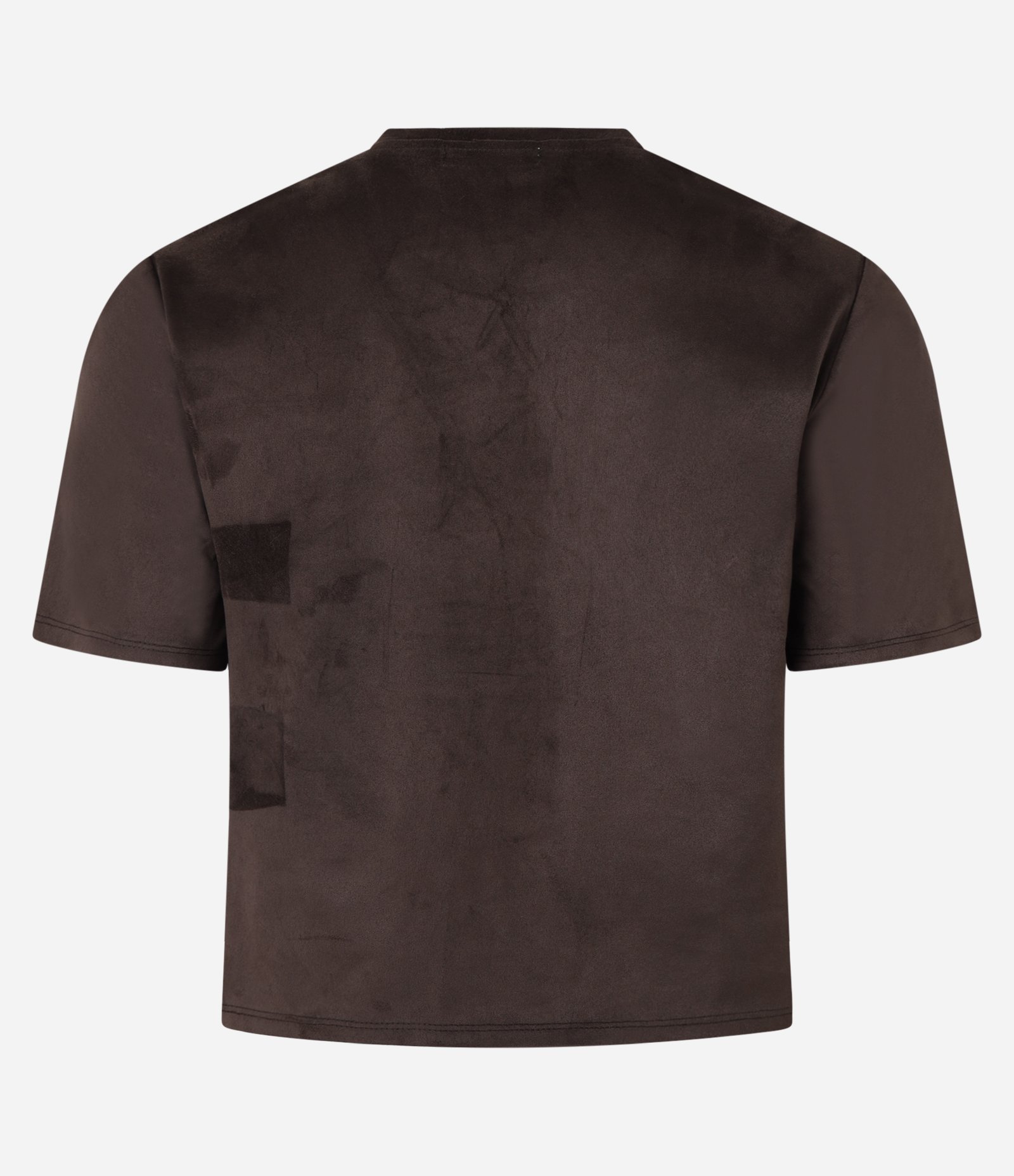 Blusa em Suede com Decote V Marrom 2