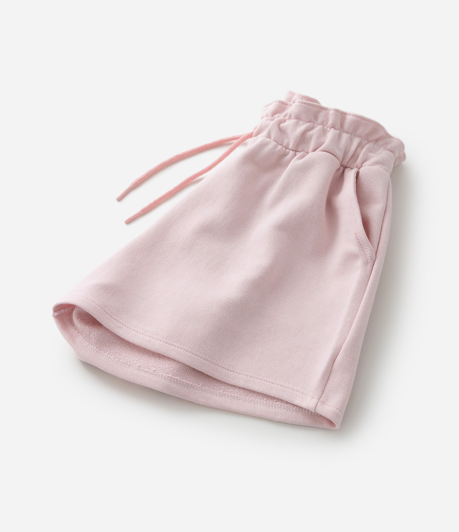 Short Clochard Infantil em Moletinho com Bolso - Tam 5 a 14 Anos Rosa 4