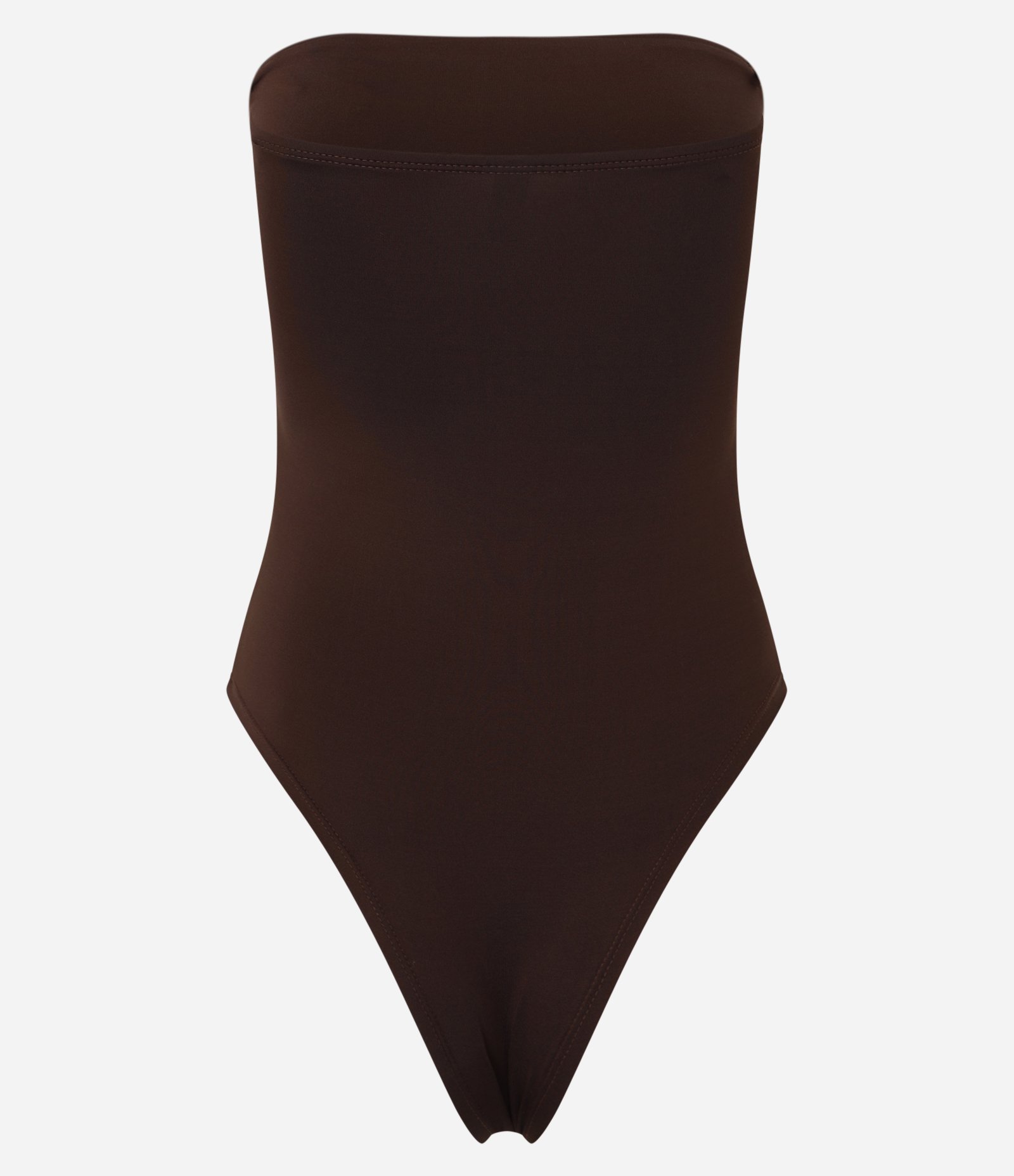 Body Microfibra com Decote Tomara que Caia Marrom 5