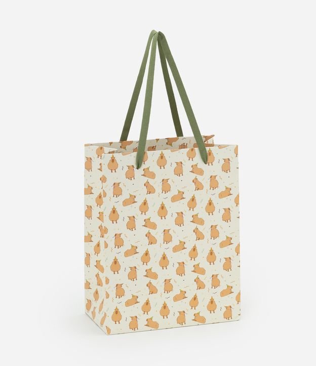 Embalagem de Presente Pequena Estampa Capivaras Birthday