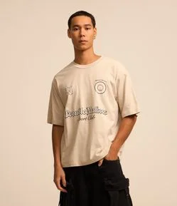 Camiseta Boxy Sportcore com Estampa Trouble Makers