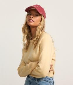 Suéter em Tricô e Cava Raglan