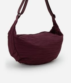 Bolsa Hobo Média com Alça Transversal Regulável