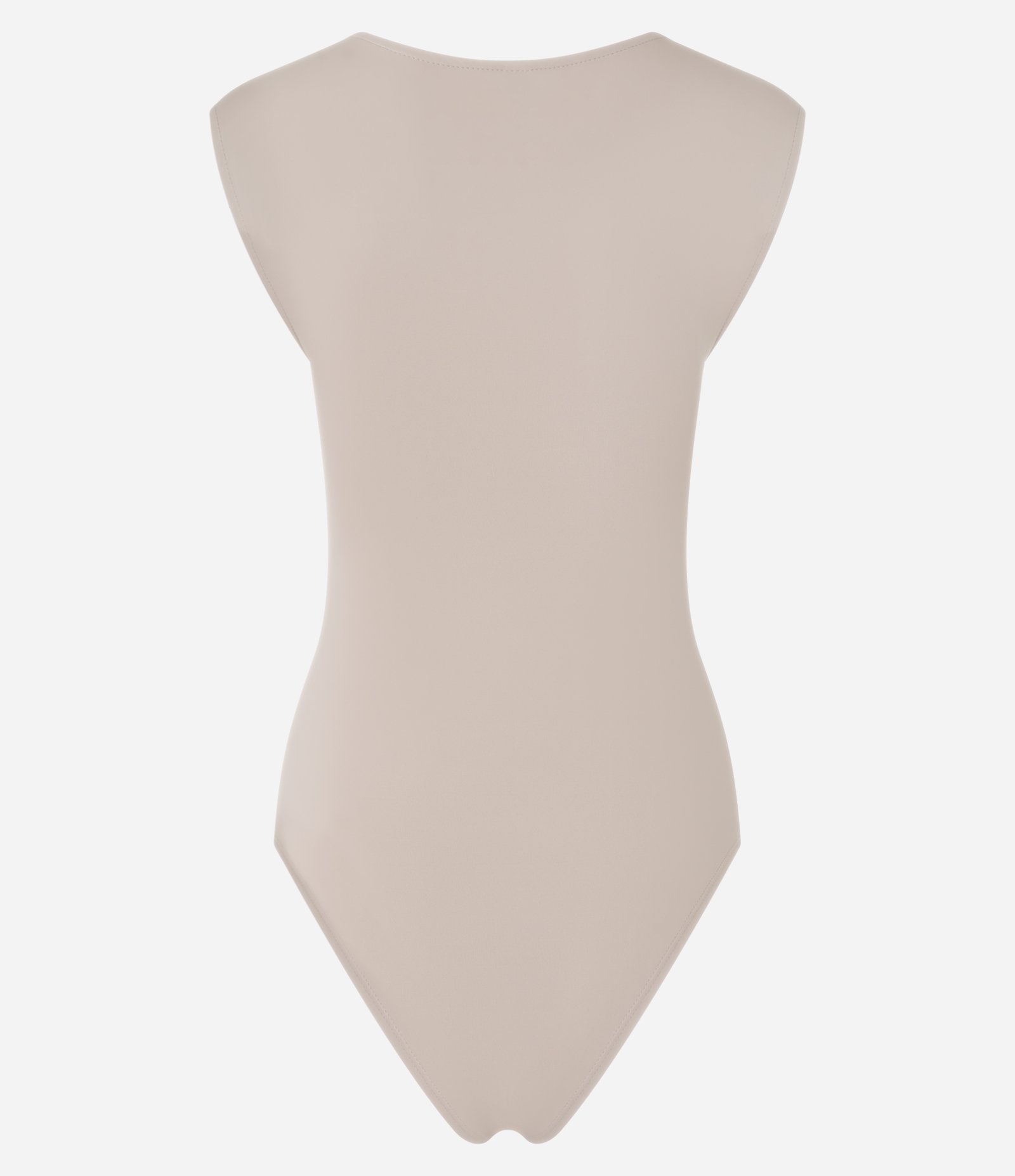Body em Microfibra com Decote Coração Franzidinho Bege 7