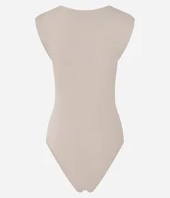 Body em Microfibra com Decote Coração Franzidinho