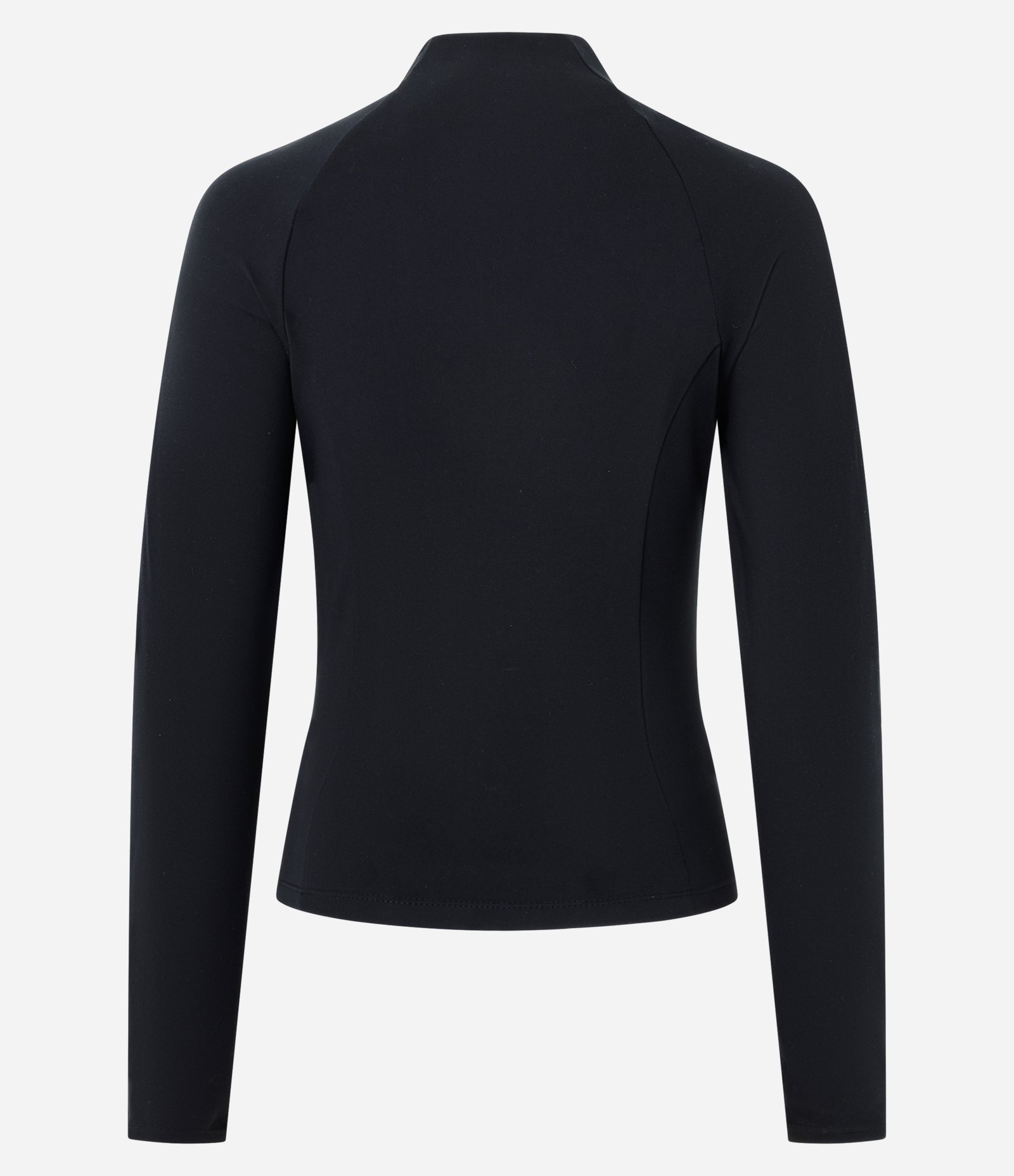 Jaqueta Esportiva Justa em Microfibra com Bolsos e Listra Contrastante Preto 9