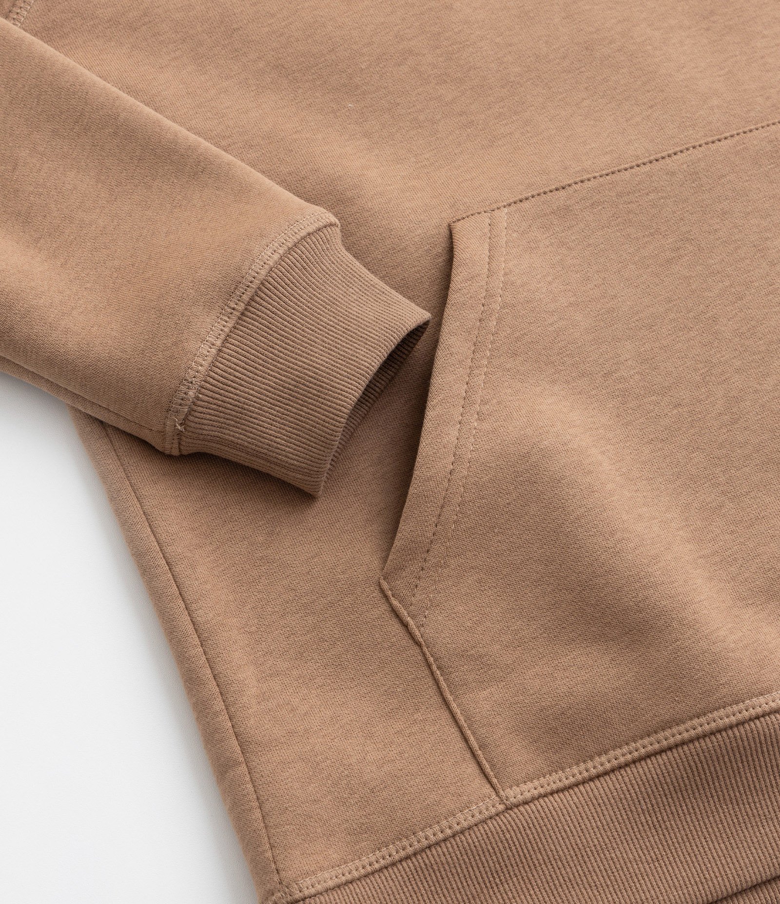 Casaco Infantil Básico com Capuz e Bolsos - Tam- 5 a 14 Anos Marrom 4