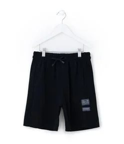 Bermuda Infantil com Etiqueta Aplicada - Tam 5 a 14 Anos