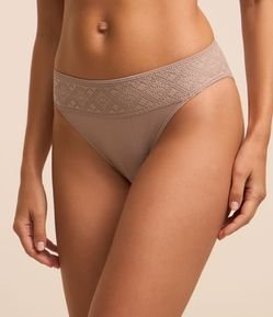 Calcinha Biquíni sem Costura com Renda DelRio