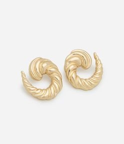 Brinco Médio em Metal formato Croissant