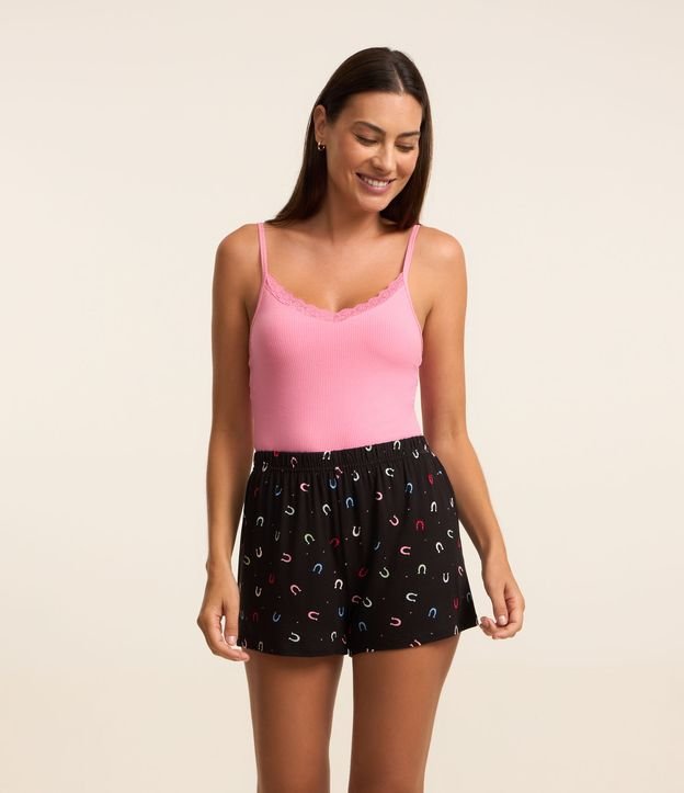 Cor: Rosa/Preto | Tamanho: M