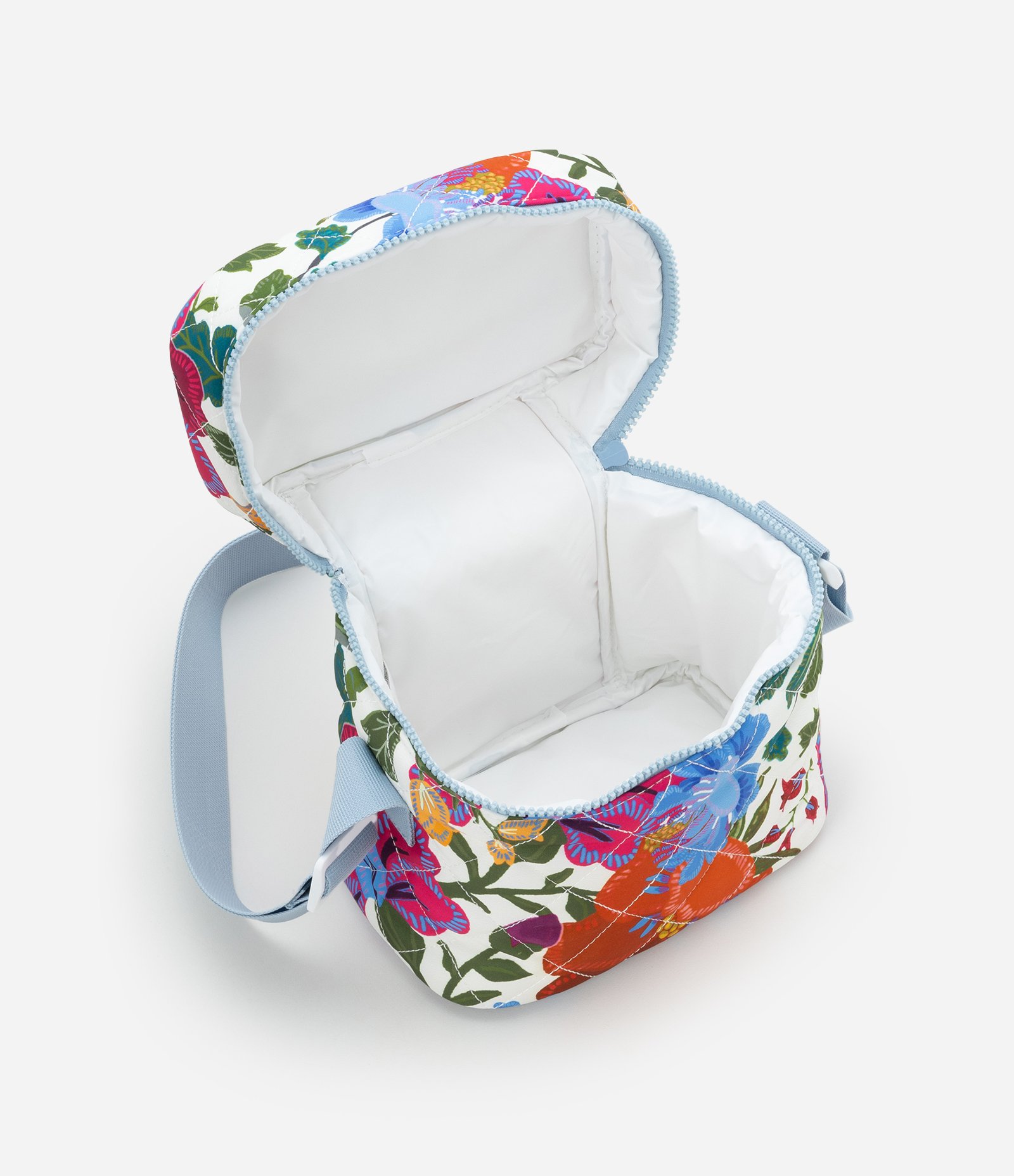 Lancheira Térmica em Material Sintético com Alça e Estampa Floral Multicores 4