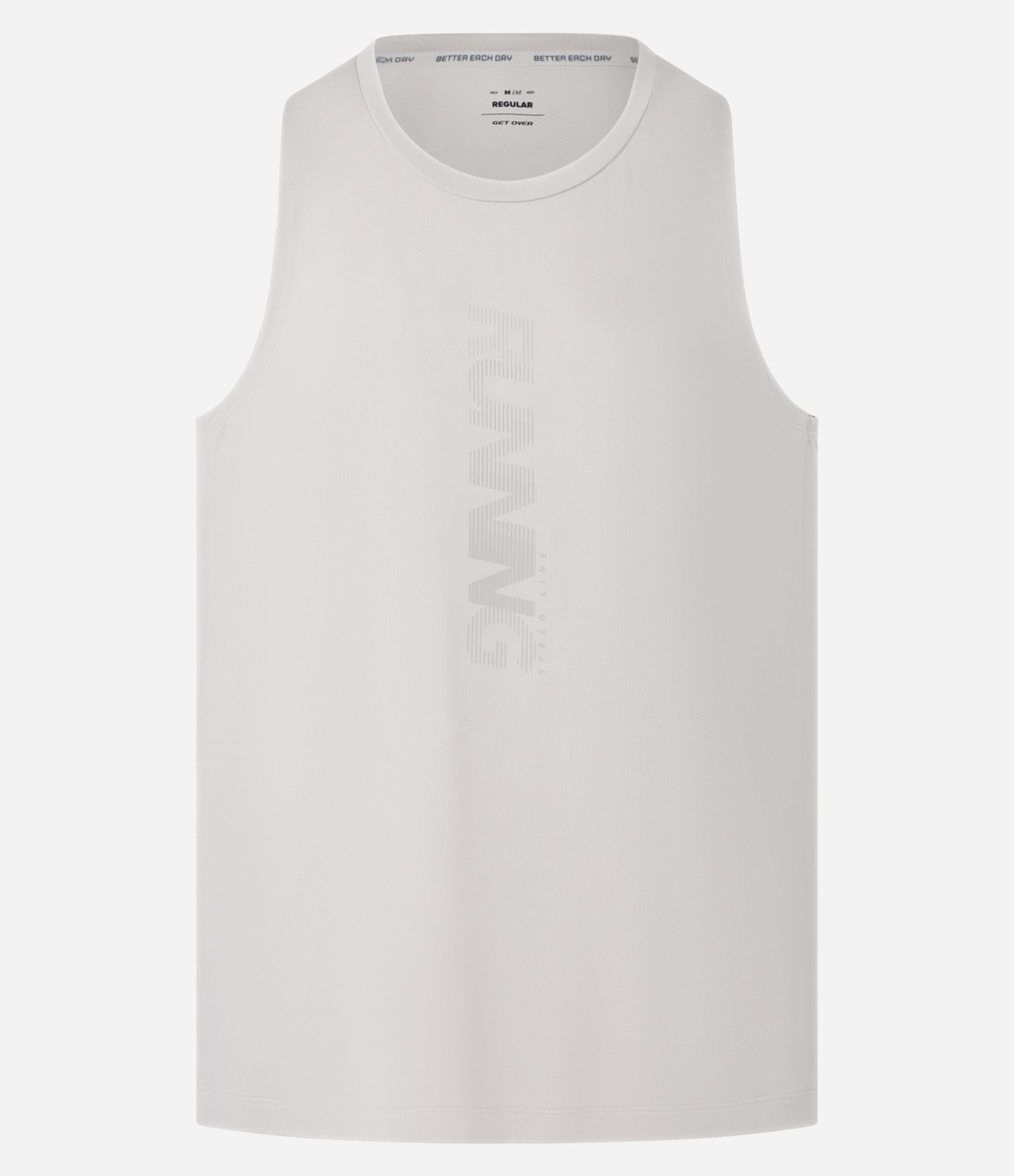 Regata Esportiva em  Tecnologia Dry Estampa  Lettering Vertical Off White 7