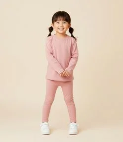 Calça Legging Infantil em Malha Térmica - Tam 1 a 5 Anos