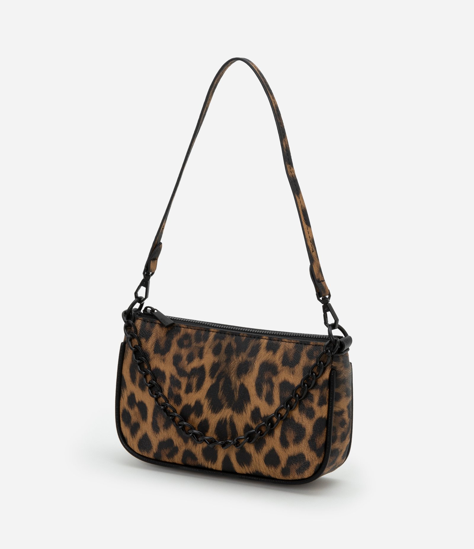 Bolsa Baguete Pequena com Detalhe na Corrente Onça 4