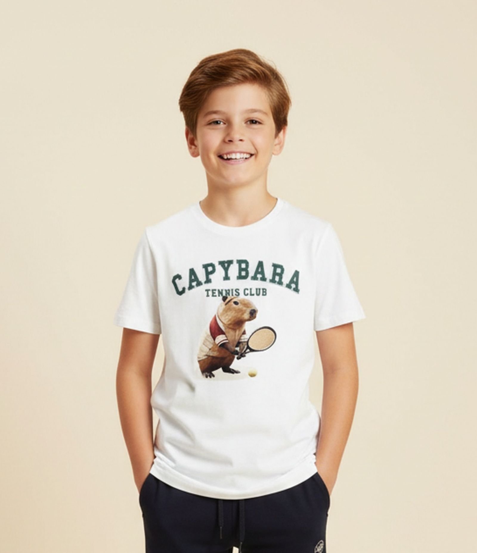 Calça Infantil com Recortes Zíper na Barra - Tam 5 a 14 Anos Preto 1