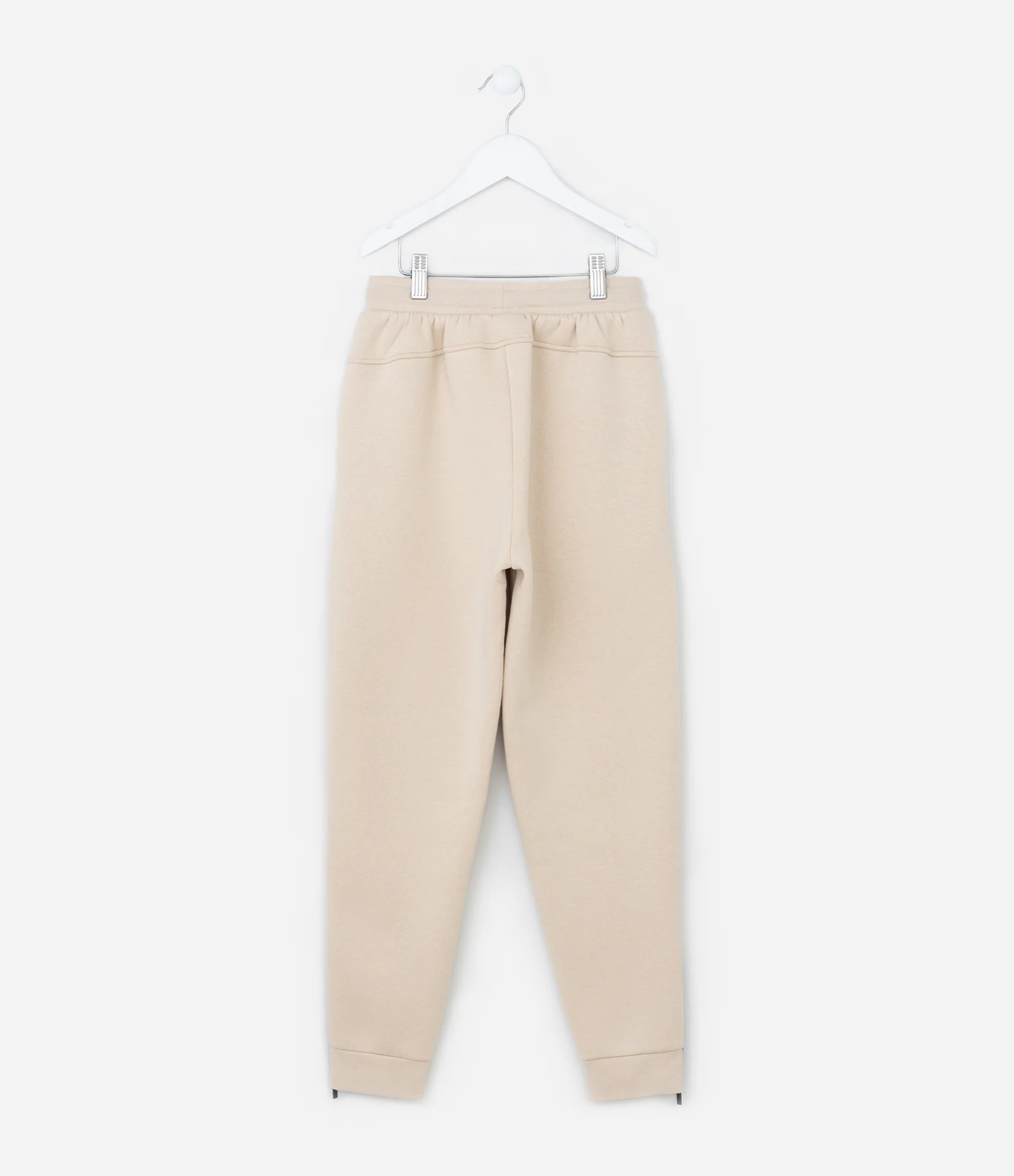 Calça Infantil com Recortes Zíper na Barra - Tam 5 a 14 Anos Bege 2