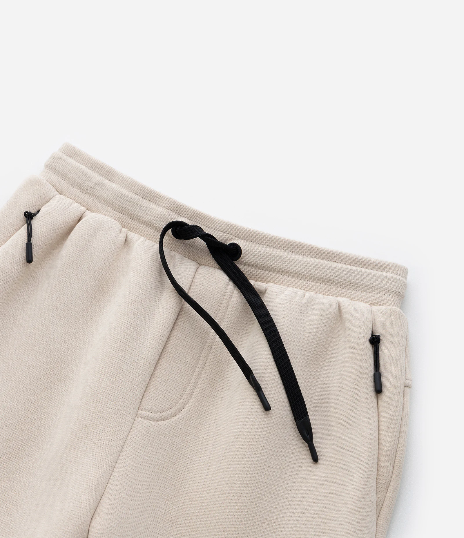 Calça Infantil com Recortes Zíper na Barra - Tam 5 a 14 Anos Bege 5