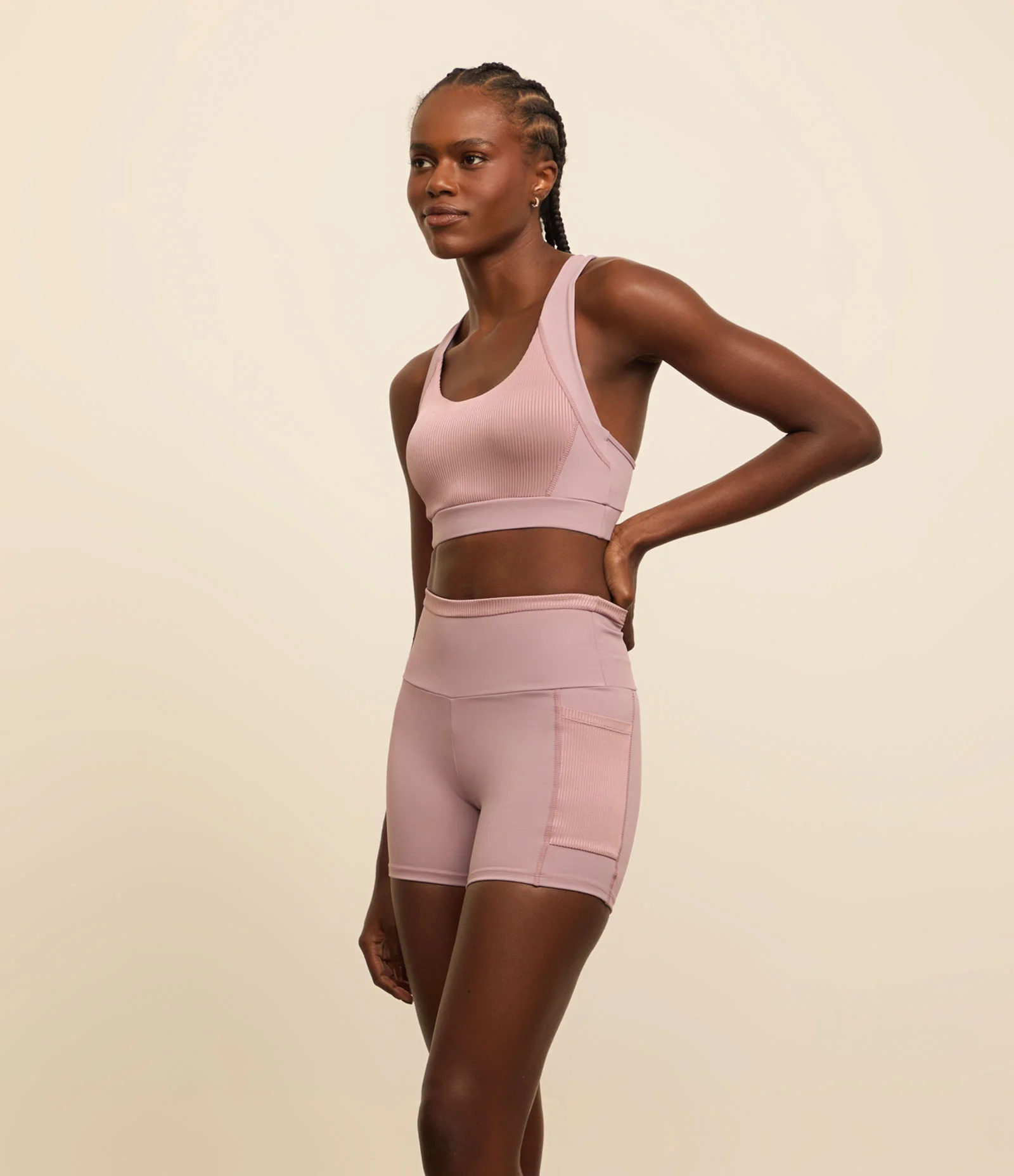 Top Nadador Esportivo com Bojo Canelado Lilás 2