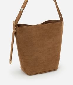 Bolsa Grande em PU com Aplicação na Alça