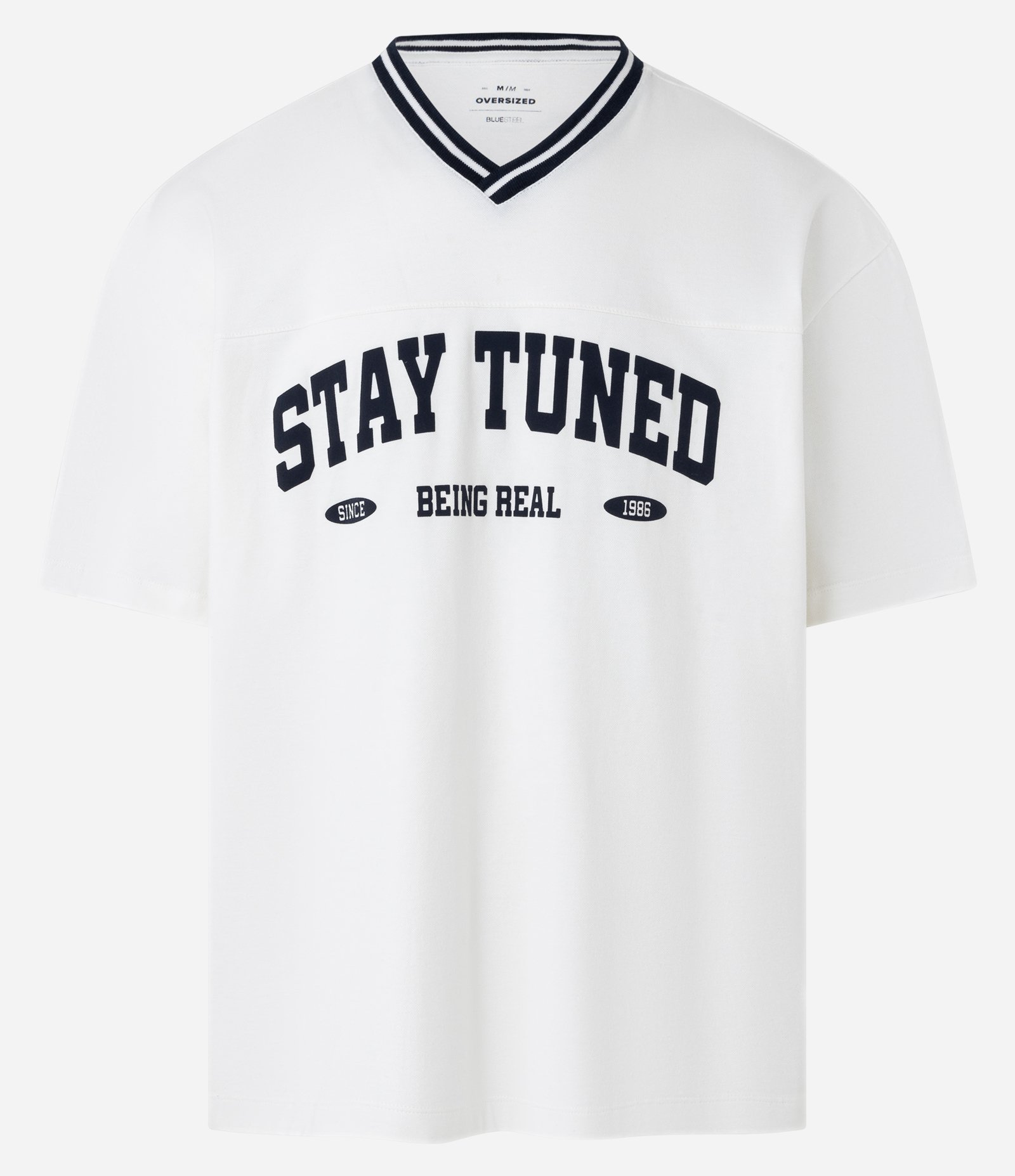 Camiseta Sportcore Oversized em Piquet com Estampa Lettering Branco 6