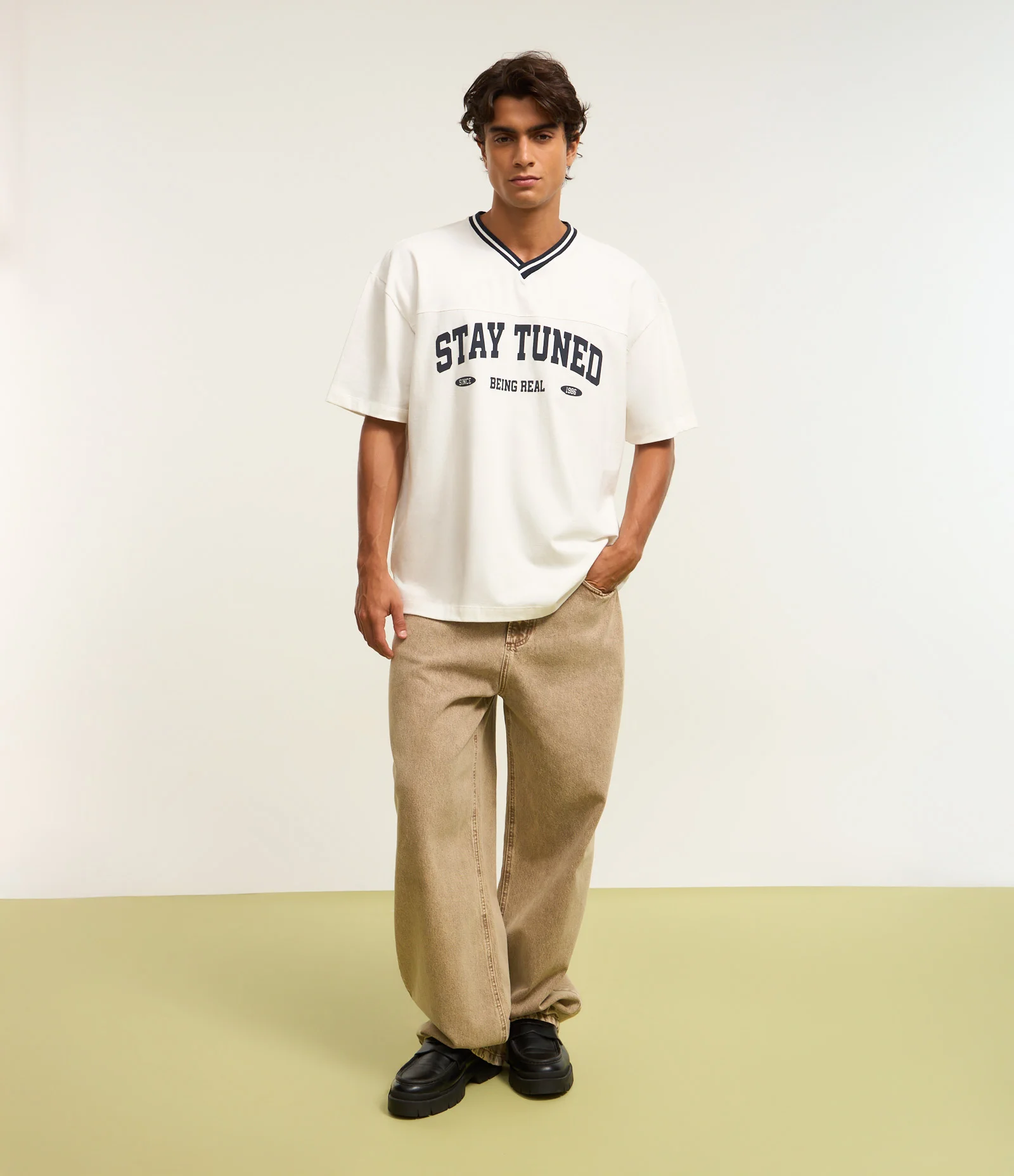 Camiseta Sportcore Oversized em Piquet com Estampa Lettering Branco 2