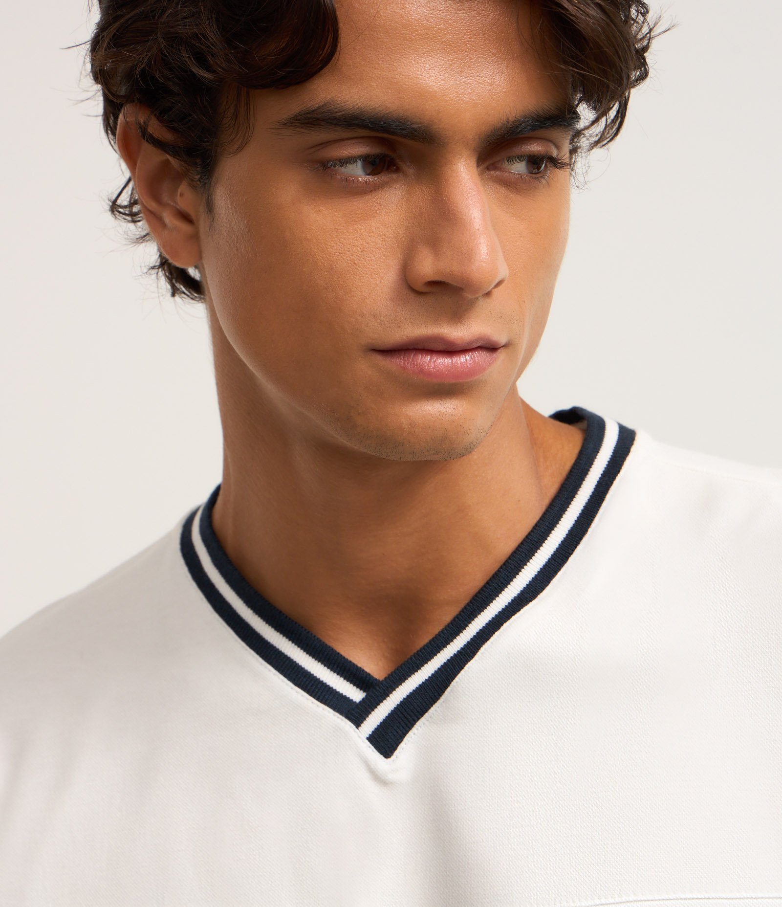 Camiseta Sportcore Oversized em Piquet com Estampa Lettering Branco 3