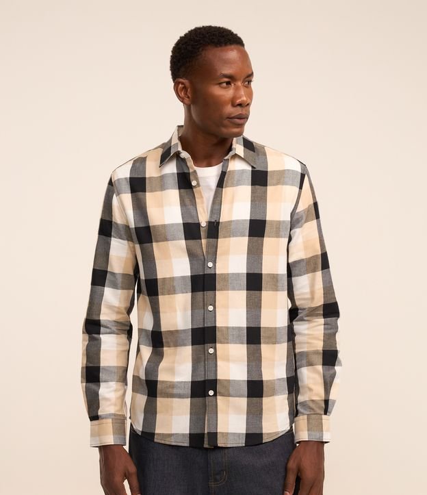 Cor: Cinza/Amarelo/Bege | Tamanho: G