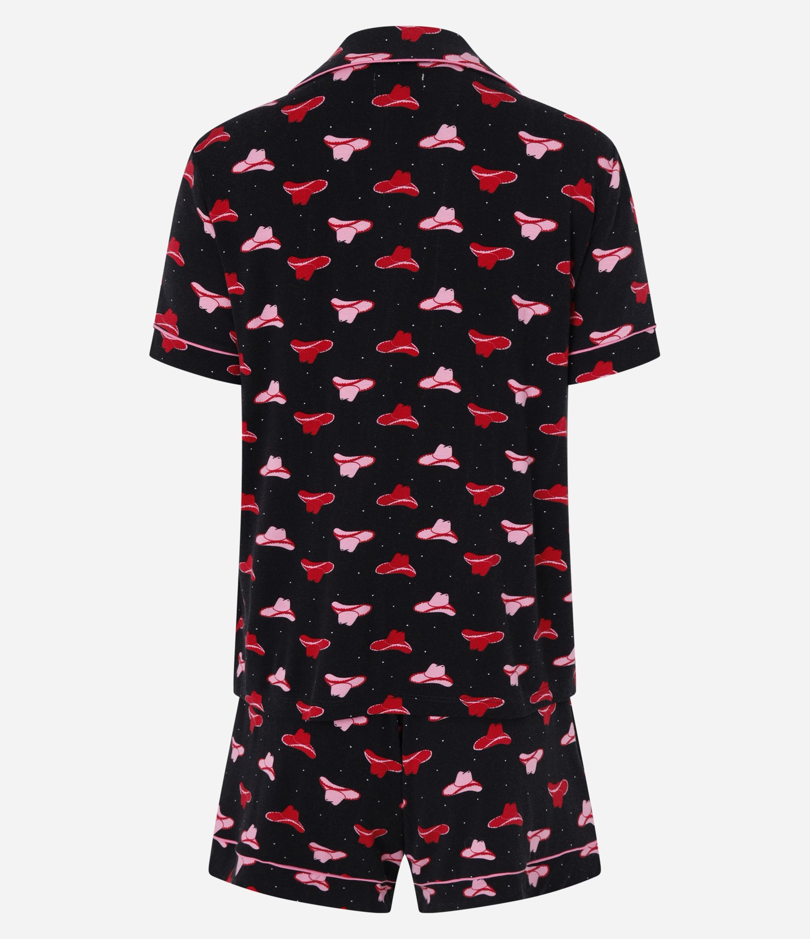 Pijama Short Doll em Viscose com Estampa de Cowboy Multicores 6