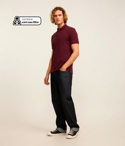 Camisa Polo Comfort em Algodão Peruano