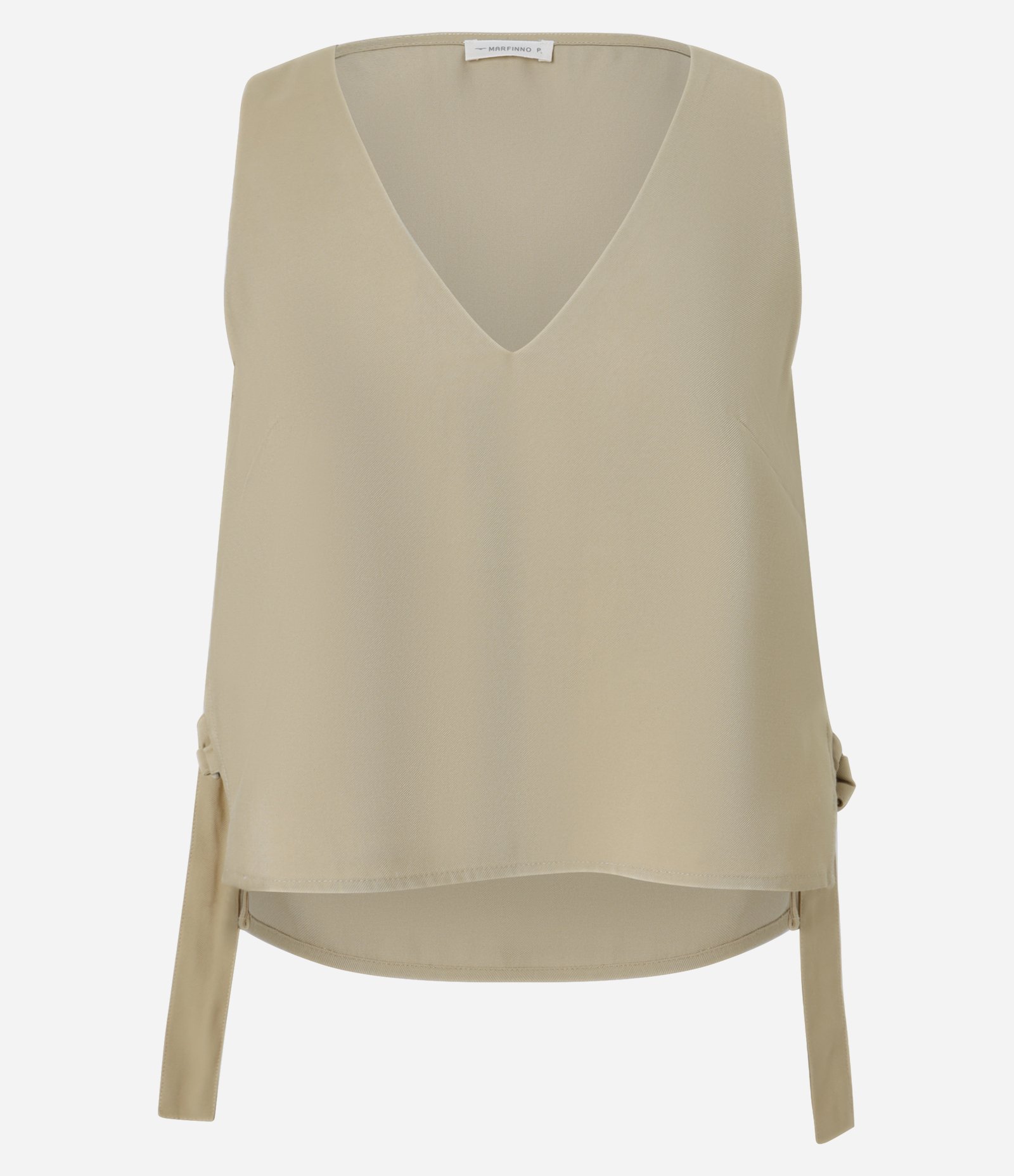 Blusa em Viscose com Alça Larga e Detalhe de Fivela na Lateral Bege 5