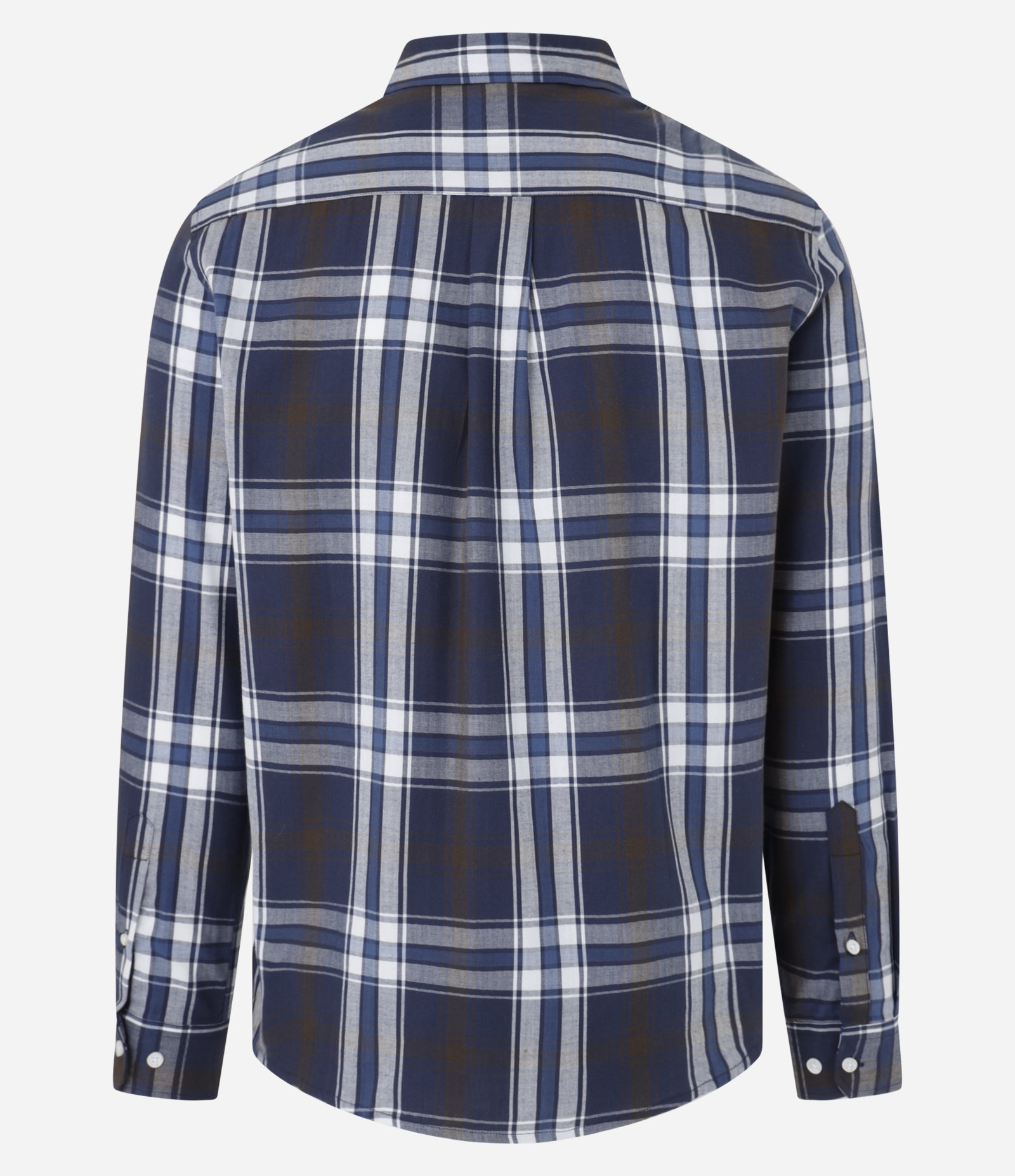 Camisa Regular em Flanela Xadrez Azul 5