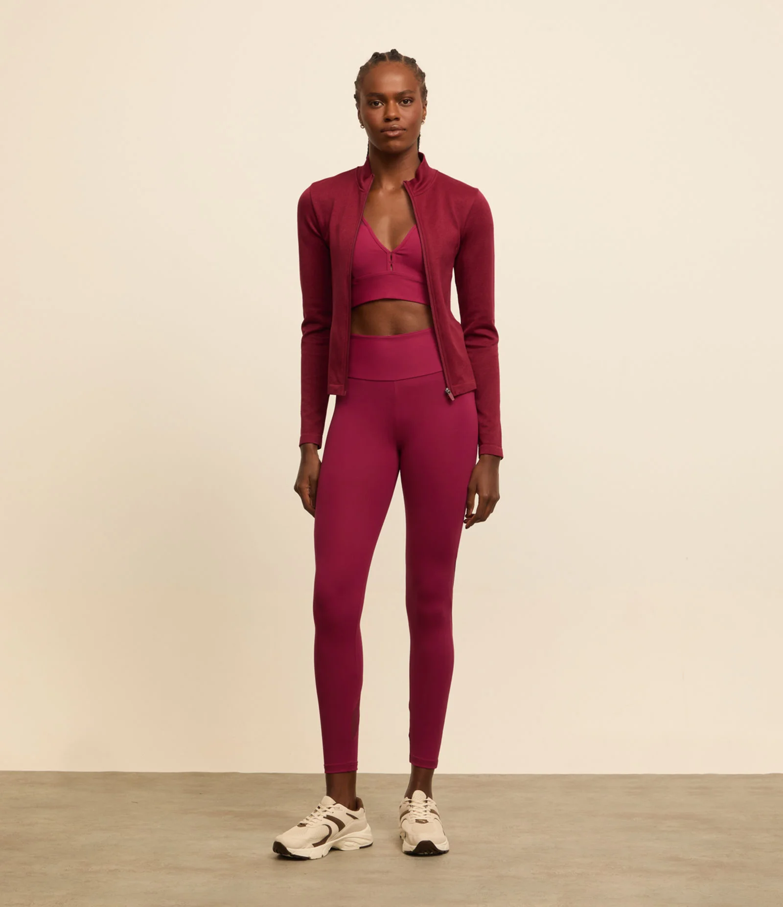 Jaqueta Esportiva Seamless com Golinha Alta Vermelho 2