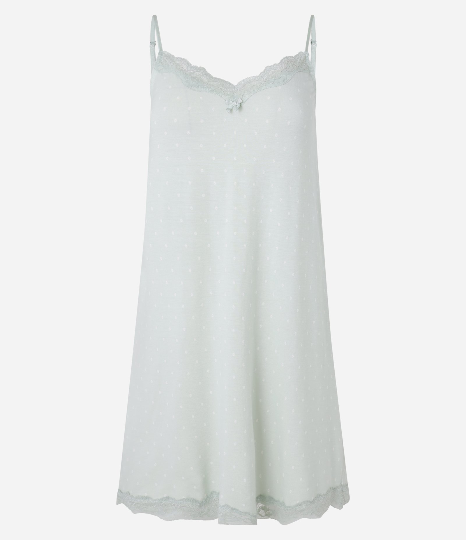 Camisola de Alcinha em Viscose com Estampa de Gravataria e Detalhe de Renda Branco 3