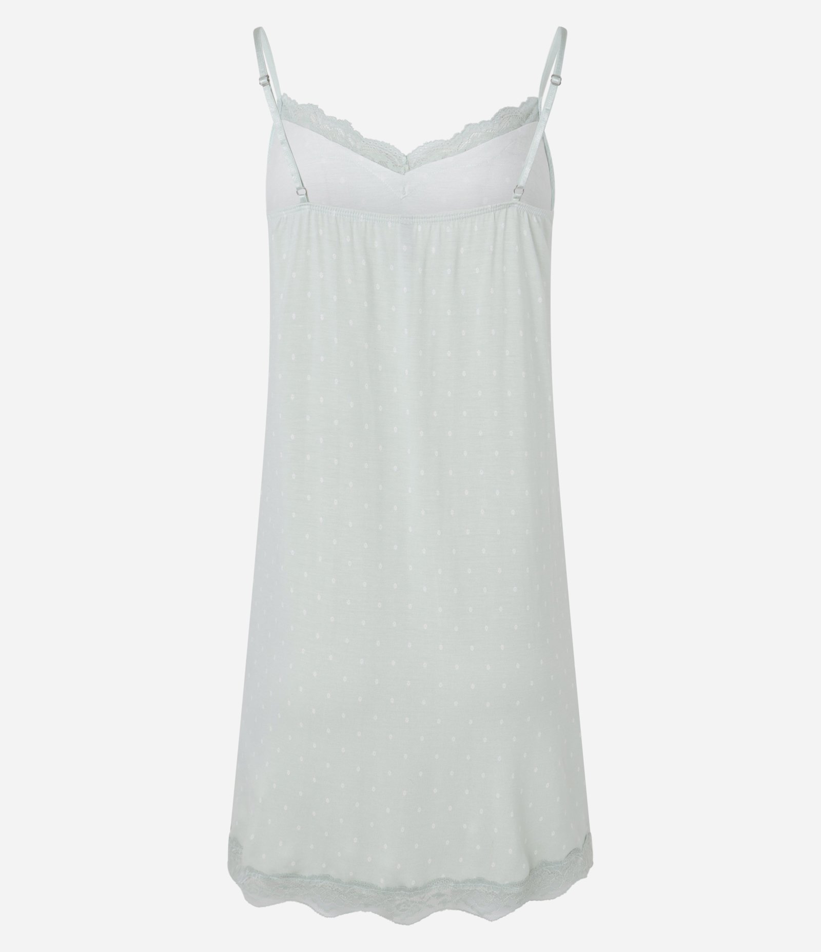 Camisola de Alcinha em Viscose com Estampa de Gravataria e Detalhe de Renda Branco 5