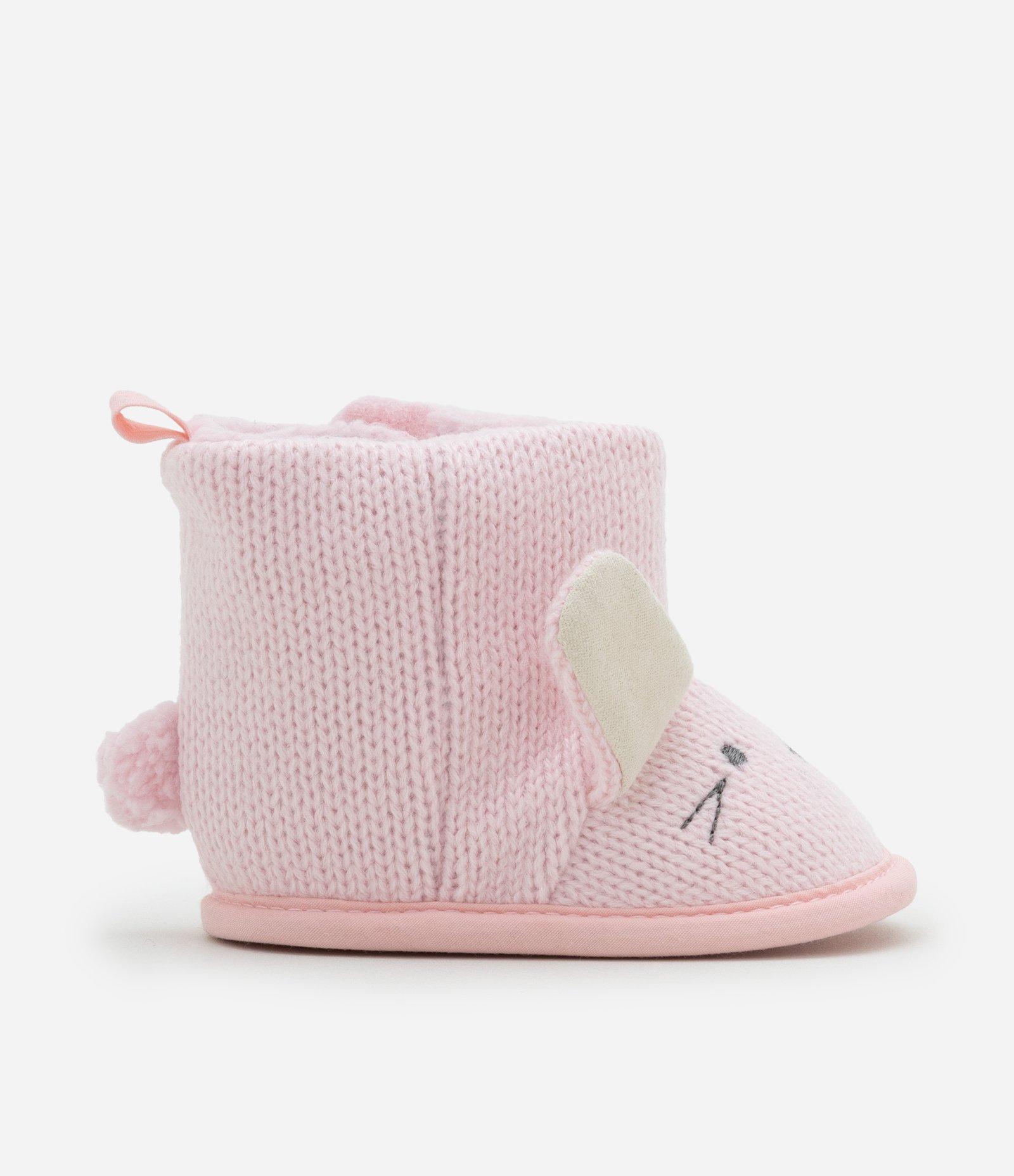 Bota Infantil com Estampa Cara de Bichinho - Tam 0 a 12 meses Rosa 6
