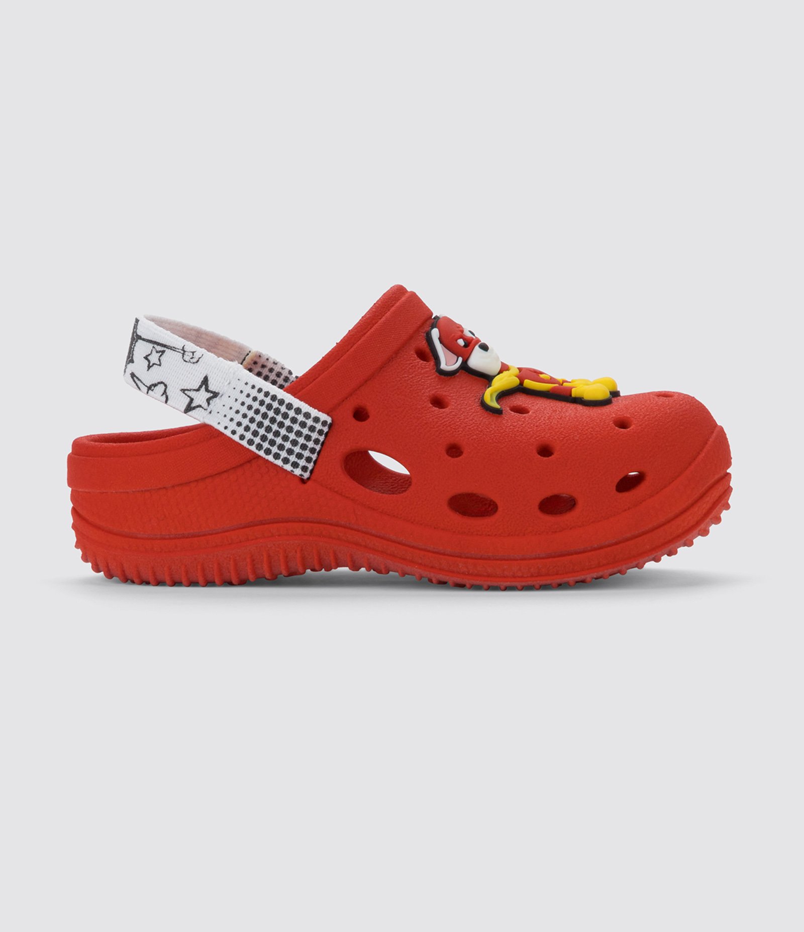 Sandália Babuche Infantil com Patch Patrulha Canina - Tam 20 a 27 Vermelho 3