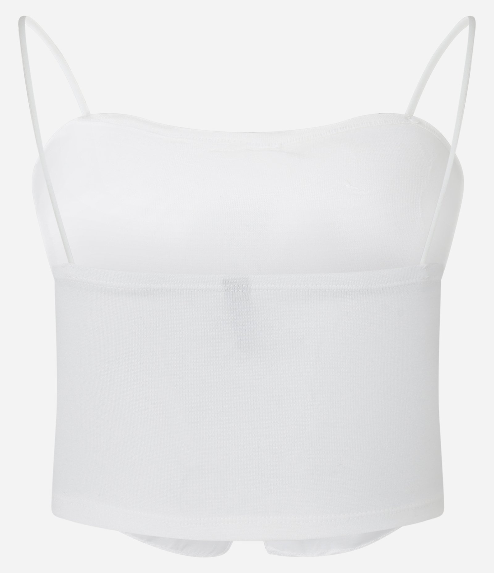 Blusa Cropped em Algodão com Laço e Brilhos Aplicados Branco 7