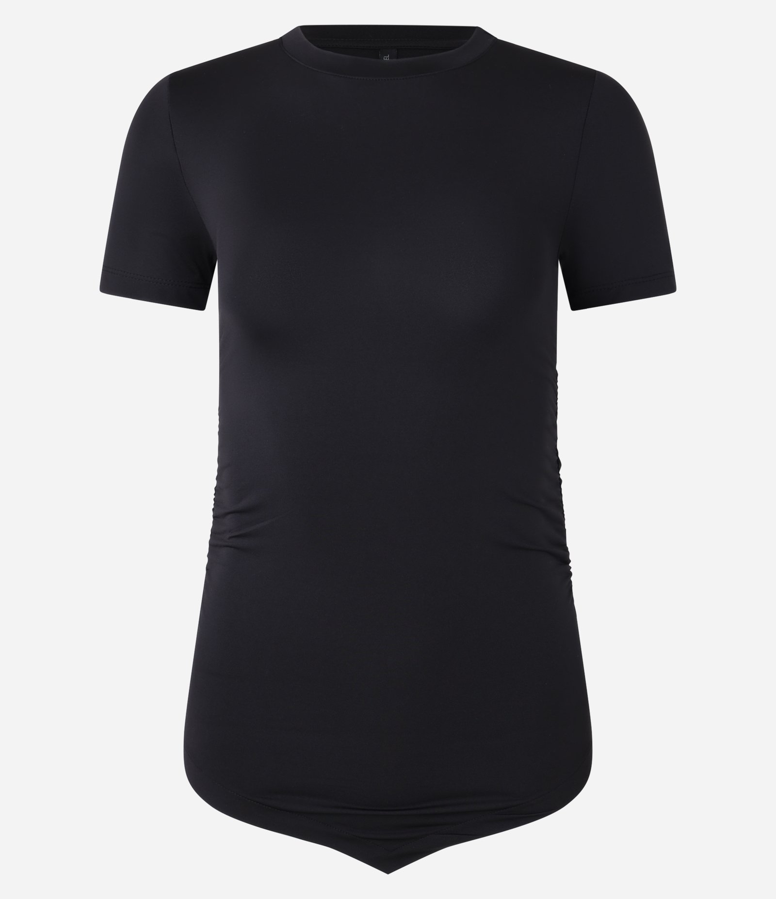 Blusa em Microfibra com Barra Diferenciada Preto 4