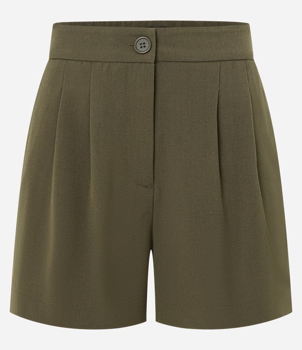Short Alfaiatado com Pregas e Bolsos