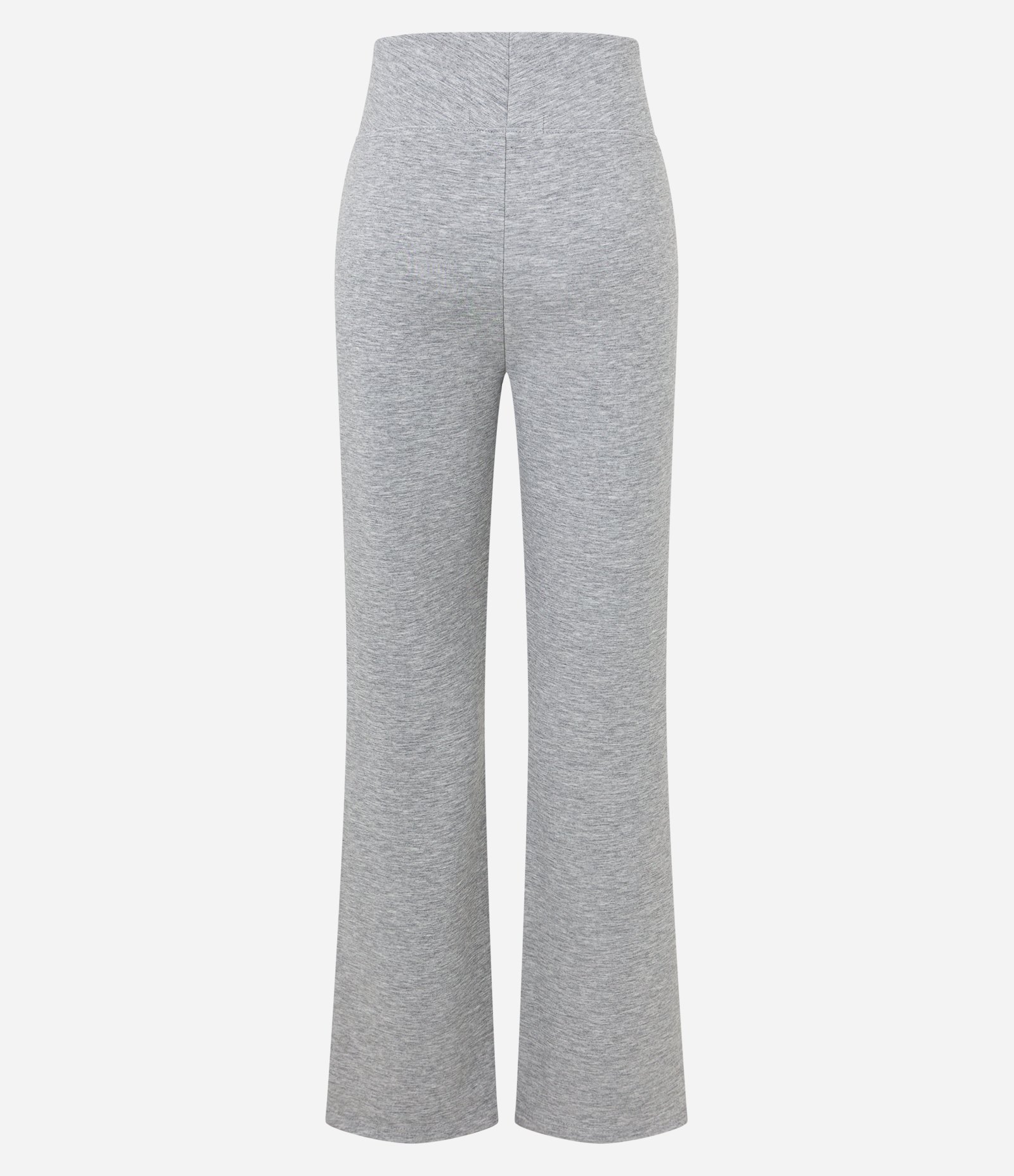 Calça Flare em Moletinho com Forro Fleece Cinza 6