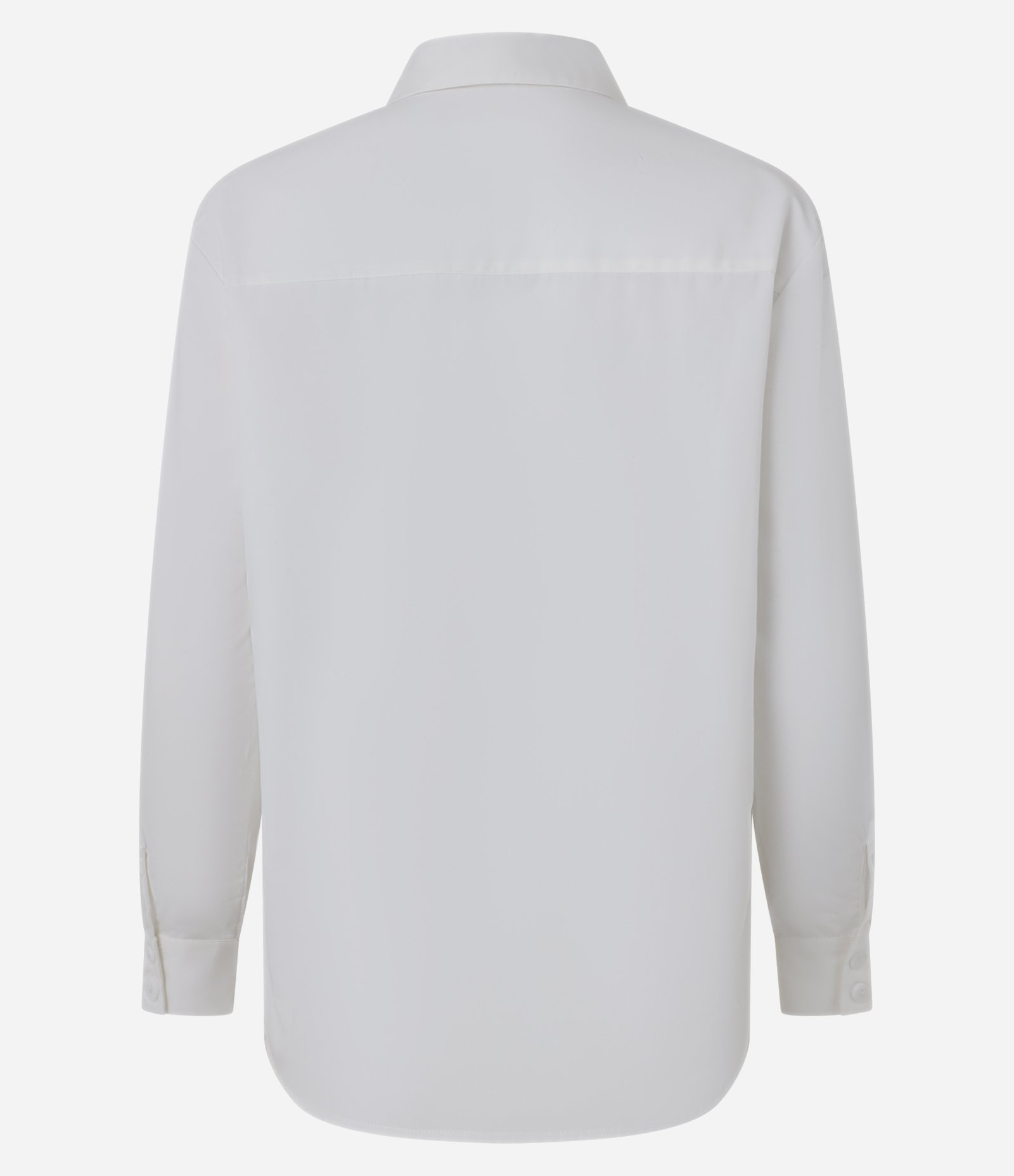 Camisa em Tricoline com Bolso no Peito Branco 6