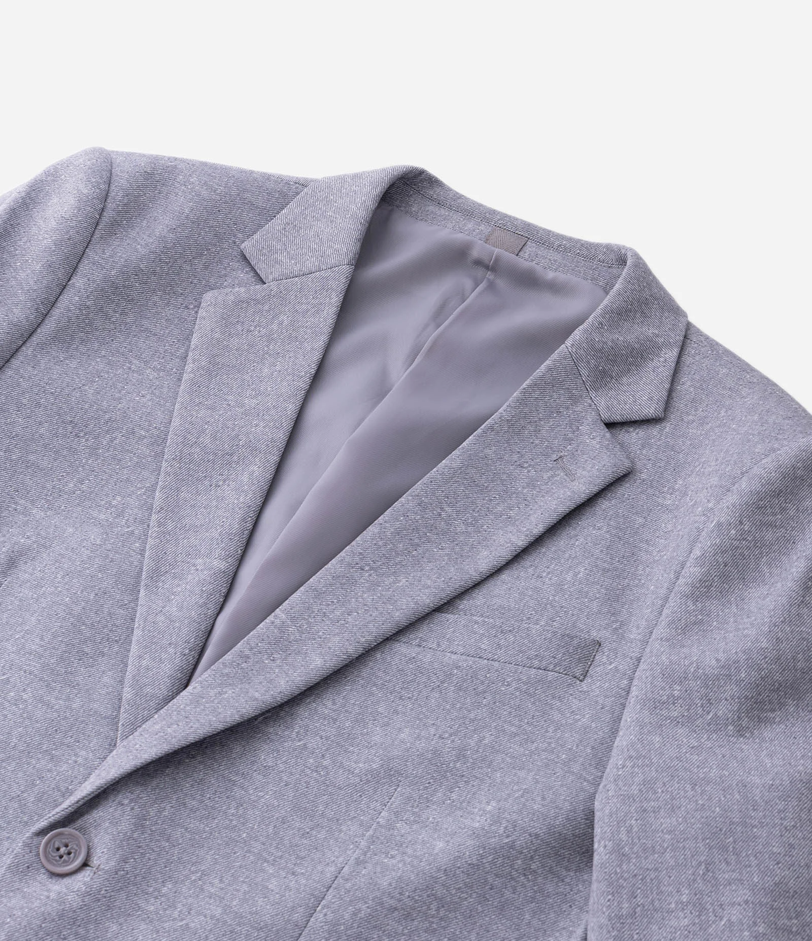 Paletó Alfaiatado em Viscose com Elastano Cinza 10