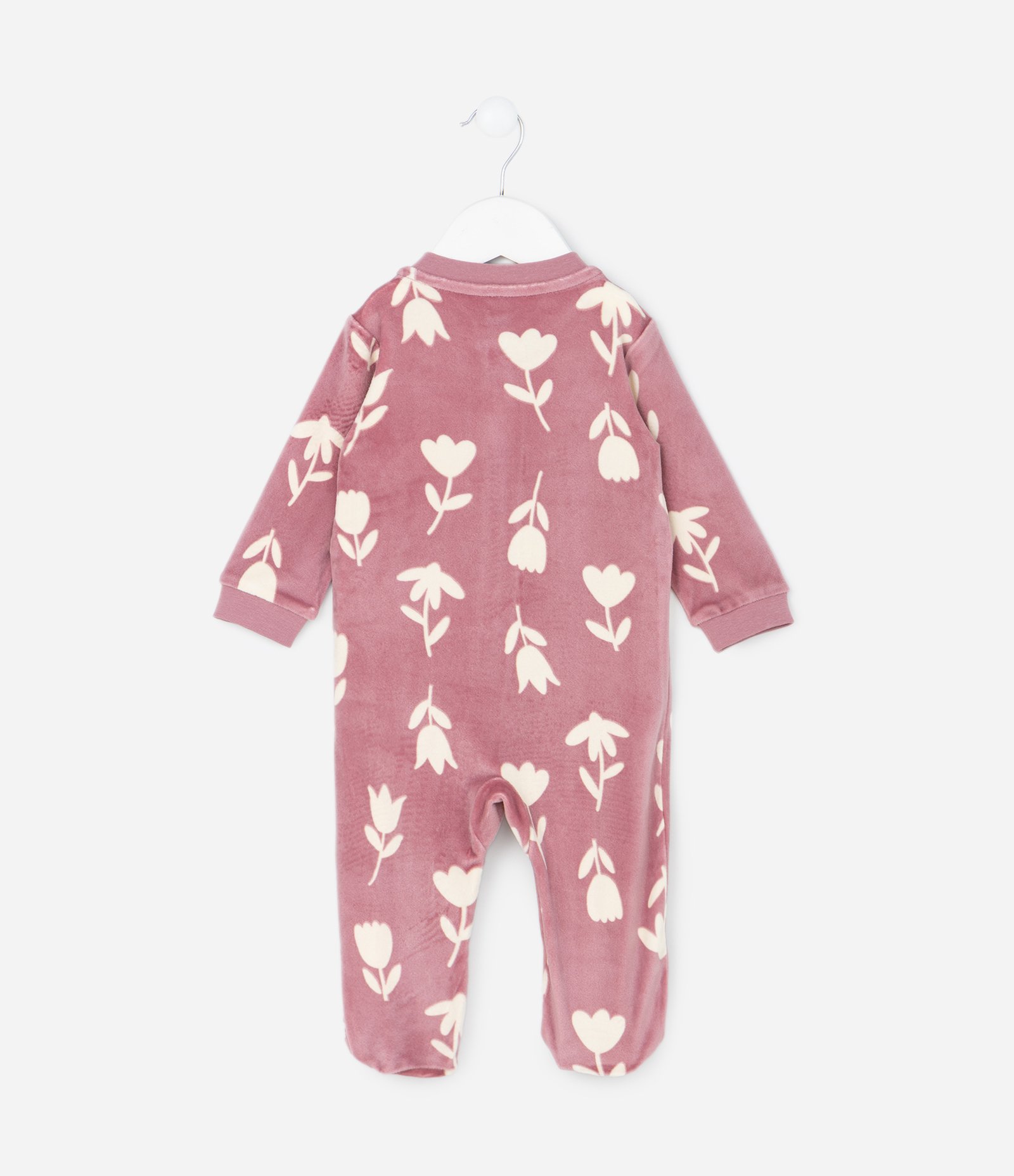 Macacão Infantil com Estampa Tulipa Fullprint – Tam RN a 24 Meses Rosa 3