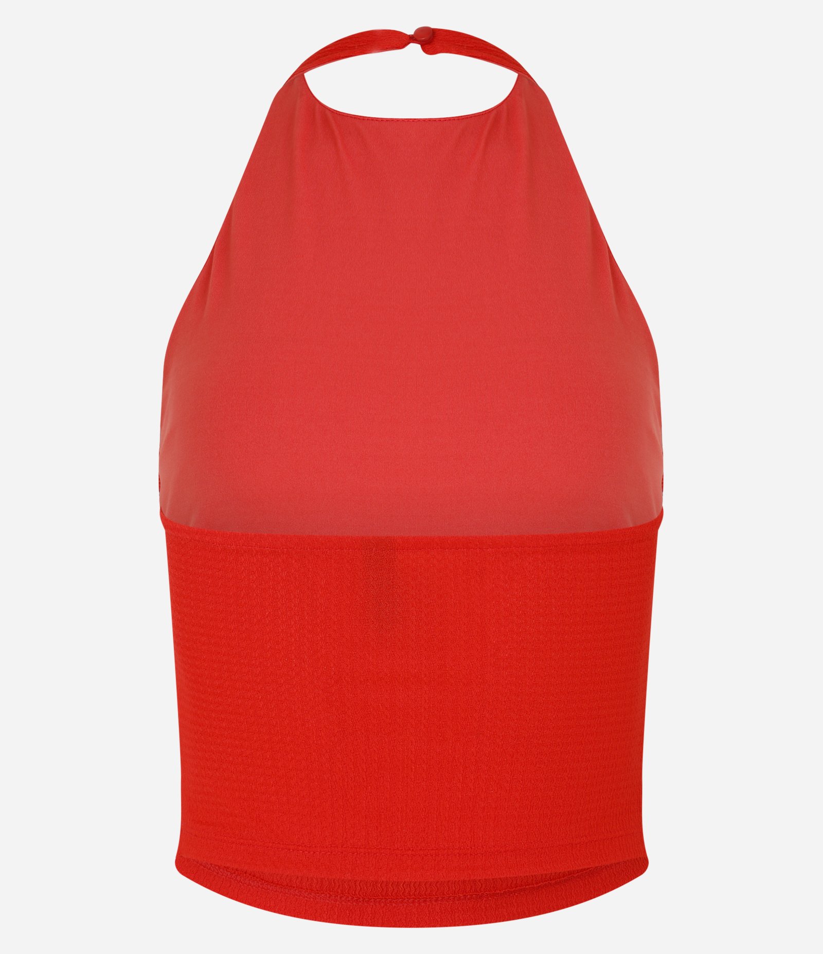 Blusa Frente Única com Texturas Vermelho 7