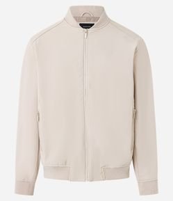 Jaqueta Bomber com Bolso Interno e Textura Emborrachada