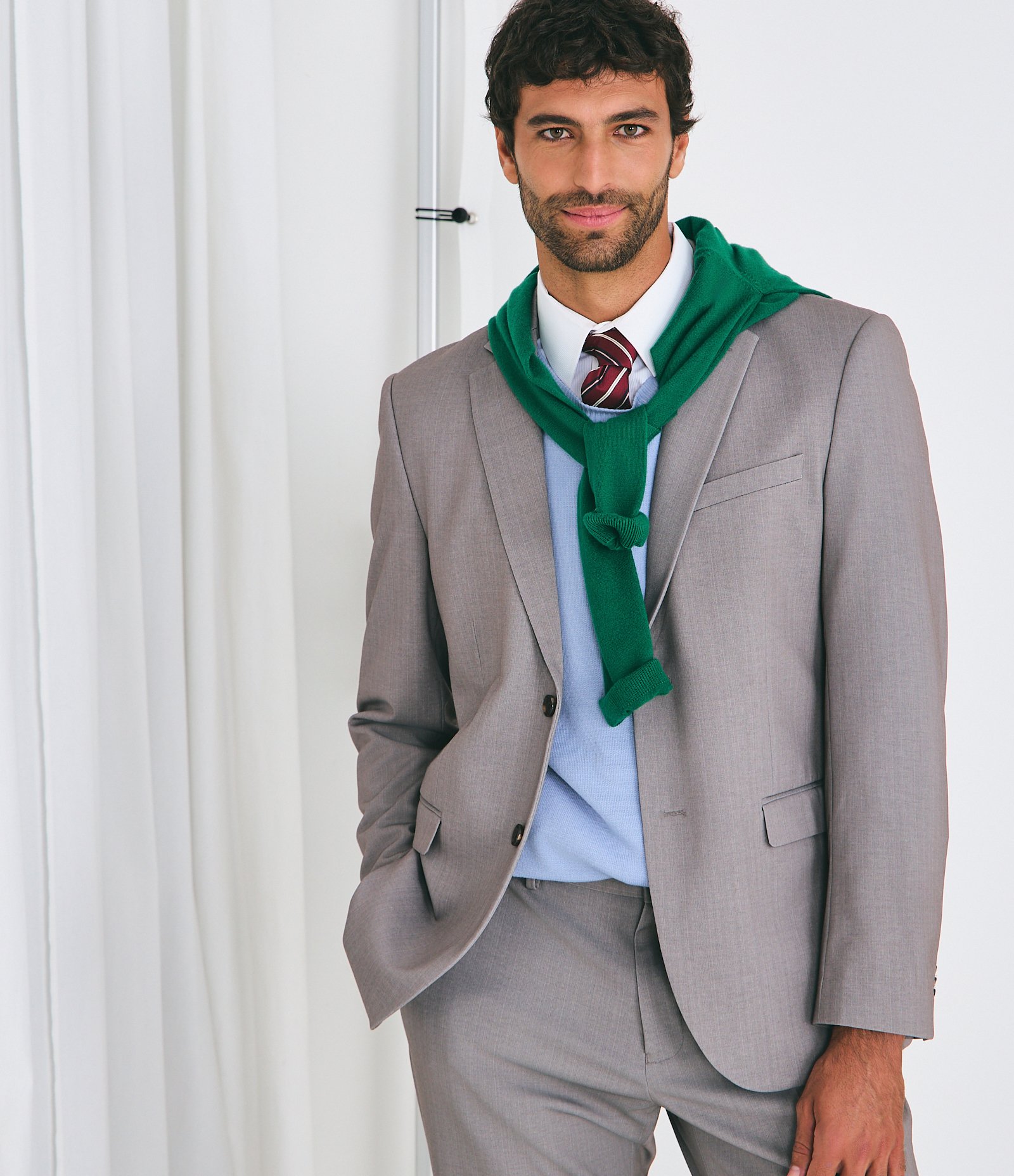 Camisa Regular com Textura Canelada Branco 9